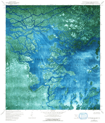 United States Geological Survey Whitewater Bay West, FL (1972, 24000-Scale) digital map