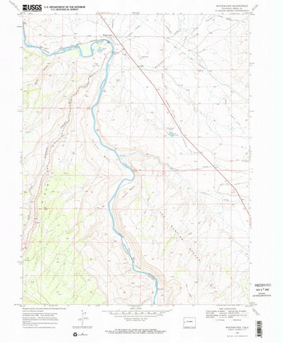 United States Geological Survey Whitewater, CO (1969, 24000-Scale) digital map
