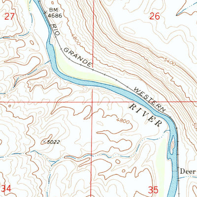 United States Geological Survey Whitewater, CO (1969, 24000-Scale) digital map