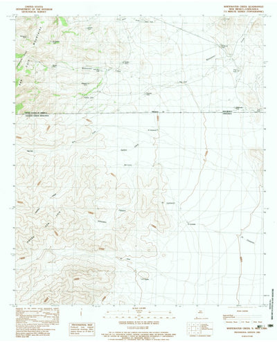 United States Geological Survey Whitewater Creek, NM (1983, 24000-Scale) digital map