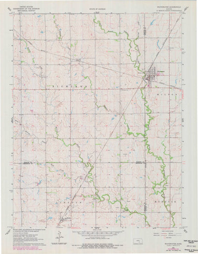 United States Geological Survey Whitewater, KS (1962, 24000-Scale) digital map