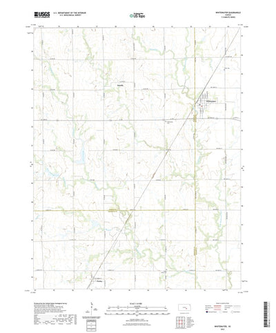 United States Geological Survey Whitewater, KS (2022, 24000-Scale) digital map