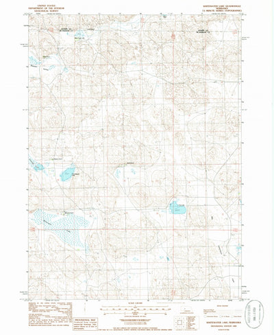 United States Geological Survey Whitewater Lake, NE (1985, 24000-Scale) digital map