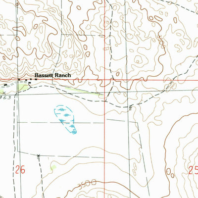 United States Geological Survey Whitewater Lake, NE (1985, 24000-Scale) digital map