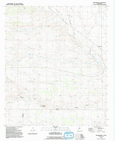 United States Geological Survey Whitewater, NM (1992, 24000-Scale) digital map