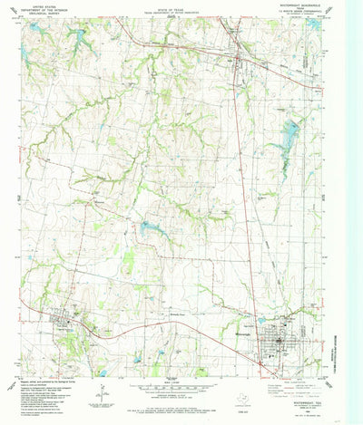 United States Geological Survey Whitewright, TX (1984, 24000-Scale) digital map