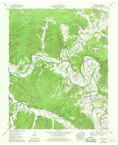 United States Geological Survey Whitfield, TN (1952, 24000-Scale) digital map