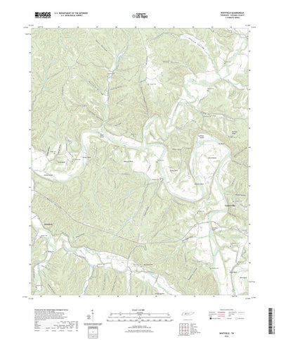 United States Geological Survey Whitfield, TN (2022, 24000-Scale) digital map