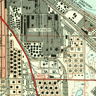 United States Geological Survey Whiting, IN (1953, 24000-Scale) digital map