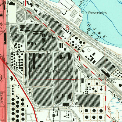 United States Geological Survey Whiting, IN (1960, 24000-Scale) digital map