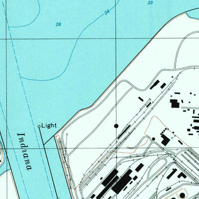 United States Geological Survey Whiting, IN (1998, 24000-Scale) digital map