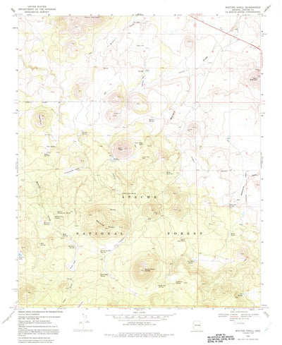 United States Geological Survey Whiting Knoll, AZ (1969, 24000-Scale) digital map