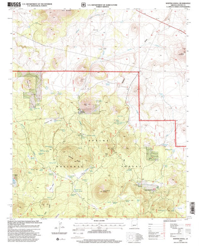 United States Geological Survey Whiting Knoll, AZ (1997, 24000-Scale) digital map