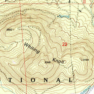 United States Geological Survey Whiting Knoll, AZ (1997, 24000-Scale) digital map