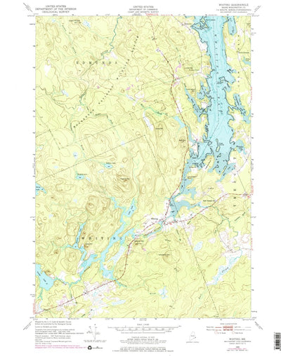 United States Geological Survey Whiting, ME (1949, 24000-Scale) digital map