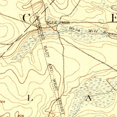 United States Geological Survey Whiting, NJ (1888, 62500-Scale) digital map