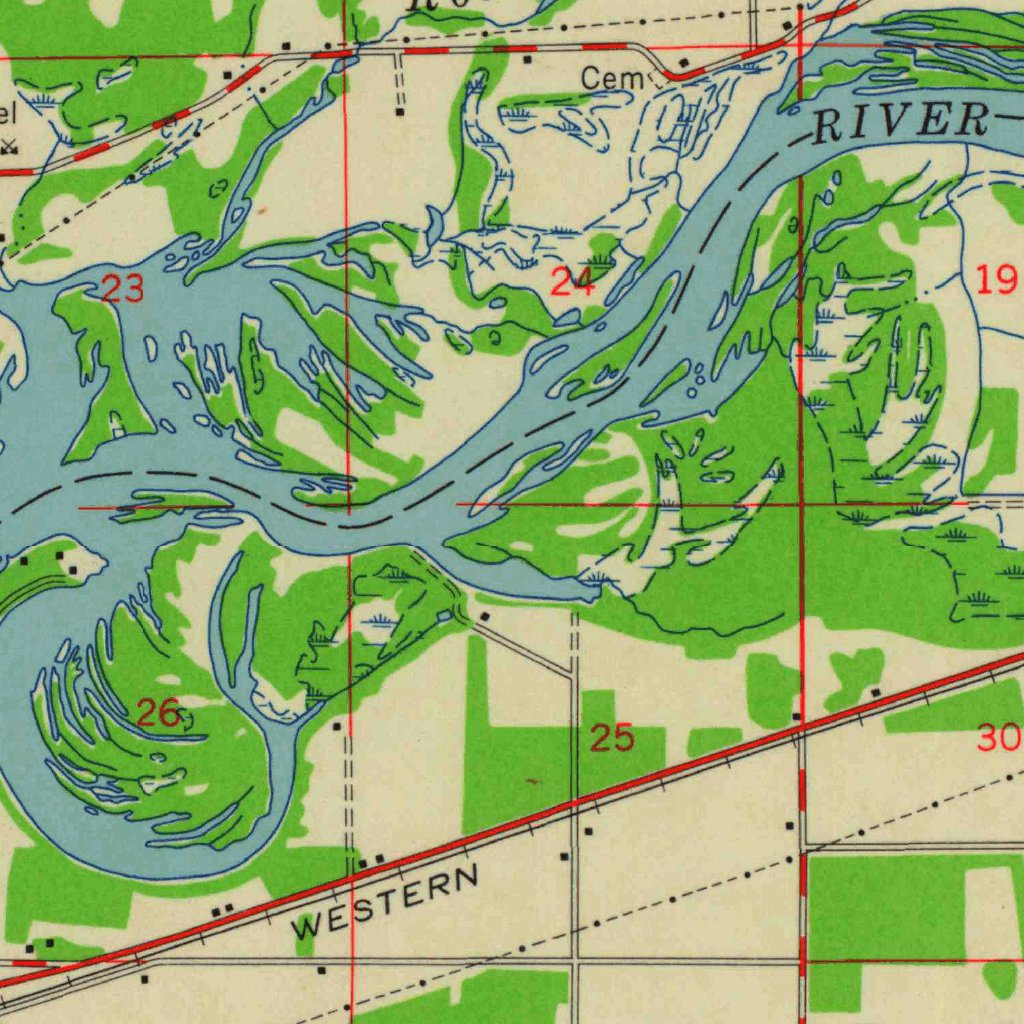 Whiting, WI (1957, 48000Scale) Map by United States Geological Survey