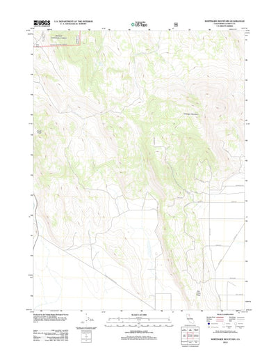 United States Geological Survey Whitinger Mountain, CA (2012, 24000-Scale) digital map