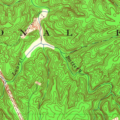United States Geological Survey Whitley City, KY (1963, 24000-Scale) digital map