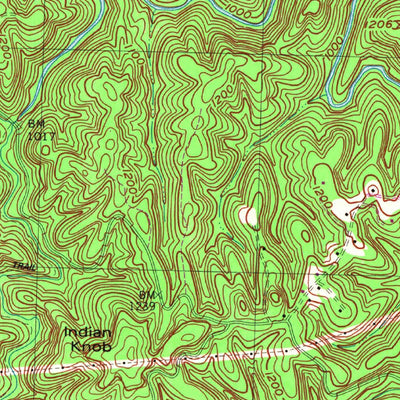 United States Geological Survey Whitley City, KY (1979, 24000-Scale) digital map