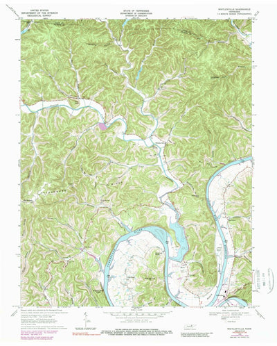 United States Geological Survey Whitleyville, TN (1968, 24000-Scale) digital map