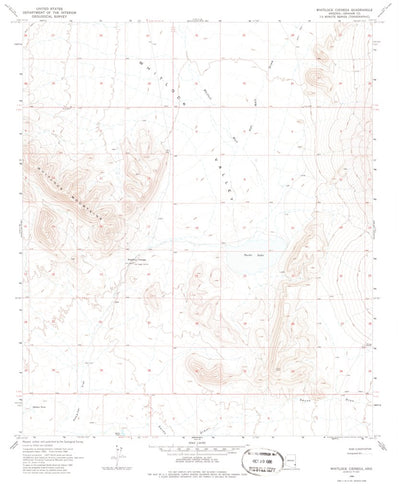 United States Geological Survey Whitlock Cienega, AZ (1966, 24000-Scale) digital map