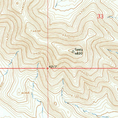 United States Geological Survey Whitlock Mountains NE, AZ (1966, 24000-Scale) digital map