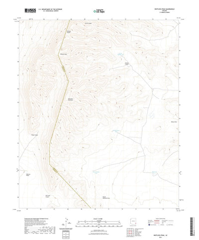 United States Geological Survey Whitlock Peak, AZ (2021, 24000-Scale) digital map