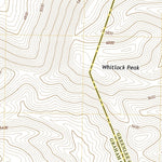 United States Geological Survey Whitlock Peak, AZ (2021, 24000-Scale) digital map