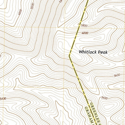 United States Geological Survey Whitlock Peak, AZ (2021, 24000-Scale) digital map