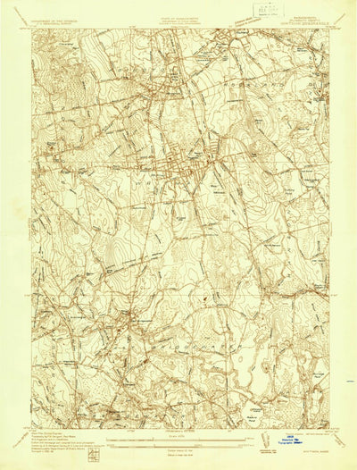 United States Geological Survey Whitman, MA (1936, 24000-Scale) digital map