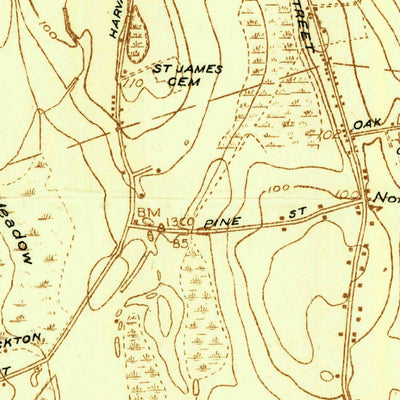 United States Geological Survey Whitman, MA (1936, 24000-Scale) digital map