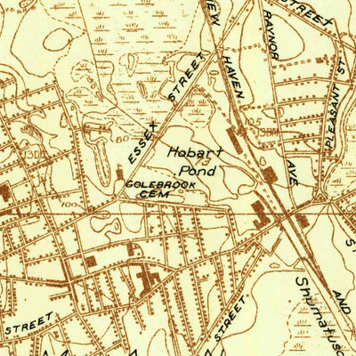 United States Geological Survey Whitman, MA (1936, 24000-Scale) digital map