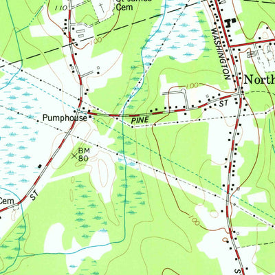United States Geological Survey Whitman, MA (1977, 24000-Scale) digital map