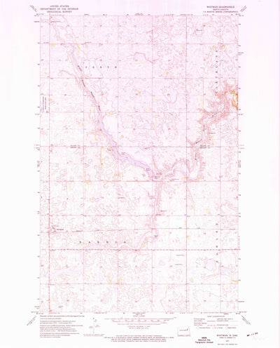 United States Geological Survey Whitman, ND (1971, 24000-Scale) digital map