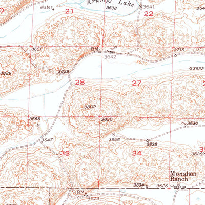 United States Geological Survey Whitman, NE (1948, 62500-Scale) digital map