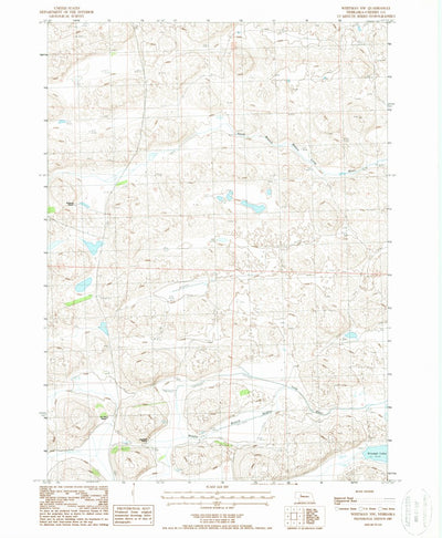 United States Geological Survey Whitman NW, NE (1987, 24000-Scale) digital map
