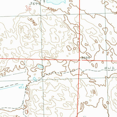 United States Geological Survey Whitman NW, NE (1987, 24000-Scale) digital map