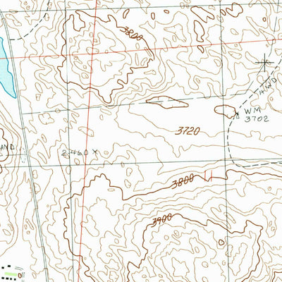 United States Geological Survey Whitman NW, NE (1987, 24000-Scale) digital map