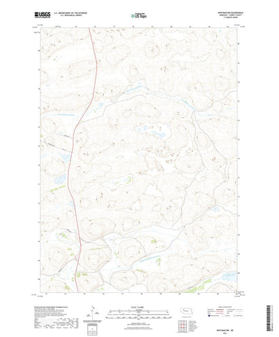 United States Geological Survey Whitman NW, NE (2021, 24000-Scale) digital map