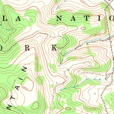 United States Geological Survey Whitmer, WV (1968, 24000-Scale) digital map