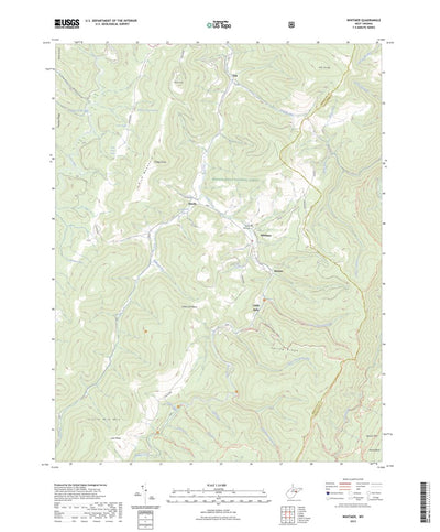 United States Geological Survey Whitmer, WV (2023, 24000-Scale) digital map
