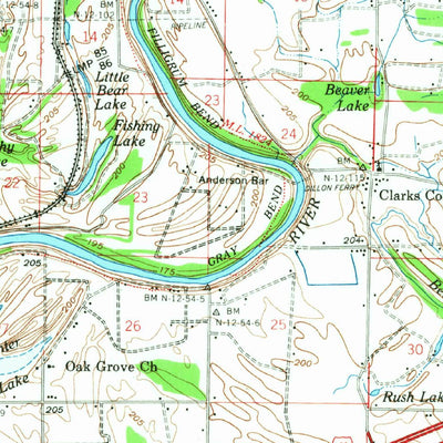 United States Geological Survey Whitmore, AR (1960, 62500-Scale) digital map