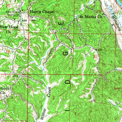 United States Geological Survey Whitmore, AR (1960, 62500-Scale) digital map
