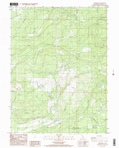 United States Geological Survey Whitmore, CA (1986, 24000-Scale) digital map