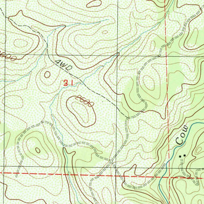 United States Geological Survey Whitmore, CA (1986, 24000-Scale) digital map