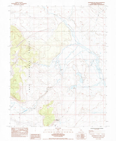 United States Geological Survey Whitmore Hot Springs, CA (1983, 24000-Scale) digital map