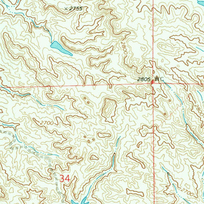 United States Geological Survey Whitney Creek, MT (1969, 24000-Scale) digital map