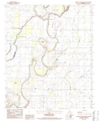 United States Geological Survey Whitney Island South, LA (1986, 24000-Scale) digital map