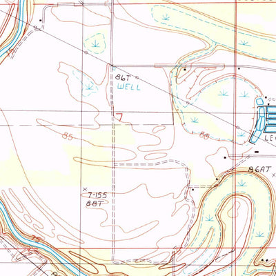 United States Geological Survey Whitney Island South, LA (1986, 24000-Scale) digital map